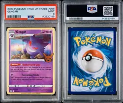 POKEMON PSA 9 GENGAR HOLO 066/196 TRICK OR TRADE ENGLISH 2023! - Image 3
