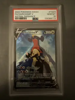 PSA 10 Garchomp V TG23/TG30 Astral Radiance Trainer Gallery FA Pokemon TCG - Image 1