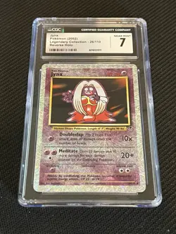 2002 POKEMON LEGENDARY COLLECTION REVERSE HOLO #26 JYNX CGC 7 - Image 1