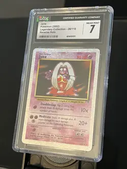 2002 POKEMON LEGENDARY COLLECTION REVERSE HOLO #26 JYNX CGC 7 - Image 5