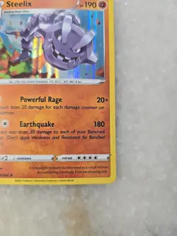 2021 POKEMON FUSION STRIKE STEELIX 139/264 HOLO (RARE) - Image 5