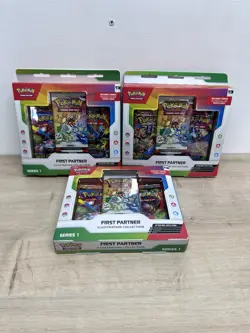 8x Pokemon TCG First Partner Illustration Collection Series 1 Boxes New & Sealed - Image 1