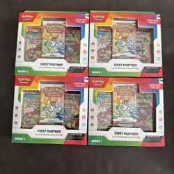 (4) Pokemon TCG First Partner Illustration Collection Series 1 New Sealed - Image 1