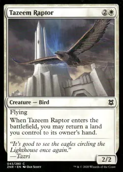 Tazeem Raptor 043/280 Zendikar Rising MTG Magic the Gathering card - Image 1
