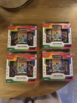 Pokemon TCG: First Partner Illustration Collection Series 1 x4 (New & Sealed) - Image 1