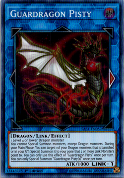 Yugioh - Guardragon Pisty SAST-EN052 NM 1st ed Super Rare - Image 1