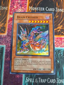 Yu-Gi-Oh! TCG Brain Crusher GX03-EN001 Super Rare Near Mint - Image 1