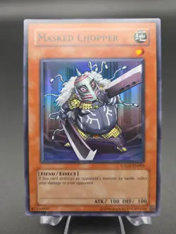 Masked Chopper GX03-EN003 YuGiOh GX Spirit Caller Game Promo Holo 2007 Near Mint - Image 1