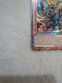 RA05-EN031 Sacred Fire King Garunix Platinum Secret Rare 1st Ed YuGiOh - Image 4