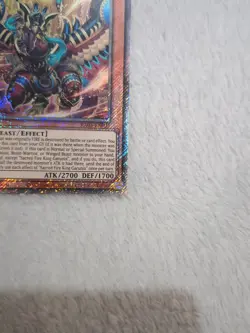 RA05-EN031 Sacred Fire King Garunix Platinum Secret Rare 1st Ed YuGiOh - Image 5