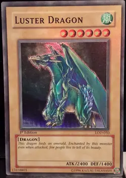 Yu-Gi-Oh 1st Edition Luster Dragon LOD-050 LP Holo Bleed - Image 1