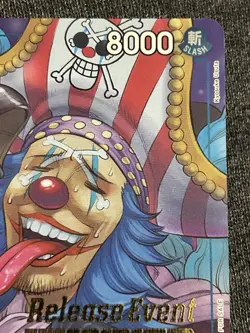 One Piece Buggy Gold Stamped Pre-Release Winner Promo P-084 - Image 3