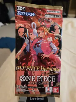 2 Pack- Sleeved Bandai One Piece Card Game EB-03 Heroines Extra Booster Jap! - Image 1