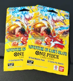 ONE PIECE ADVENTURE ON KAMI’S ISLAND SLEEVED BOOSTER PACK (LOT OF 2) - Image 1