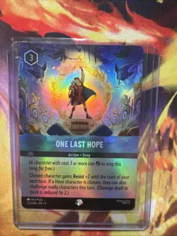 One Last Hope 222/204 Disney Lorcana Foil Mint Condition Never Played Amazing - Image 4