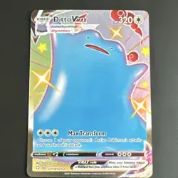 Pokemon Ditto VMAX SV119/SV122 Shining Fates Shiny Holo Rare 320HP Full Art Card - Image 1