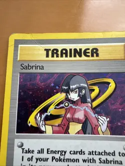 Pokemon TCG WOTC Sabrina Trainer Gym Challenge Holo Card 20/132 2000 HP - Image 3