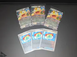 Pokemon TCG Meowth EX and Pokepad 6 Card Lot Near Mint - Image 1
