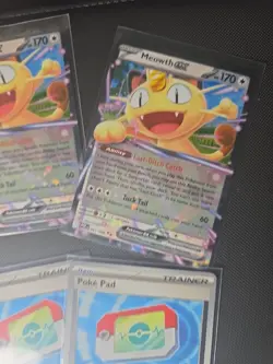 Pokemon TCG Meowth EX and Pokepad 6 Card Lot Near Mint - Image 4