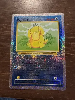 Psyduck Legendary Collection Reverse Holo Fireworks Pokemon Card WOTC - Image 1