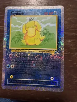 Psyduck Legendary Collection Reverse Holo Fireworks Pokemon Card WOTC - Image 2