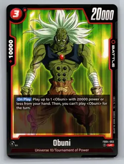 Dragon Ball Super Card Game #FB04-003 Obuni - Image 1