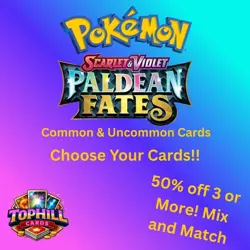 Pokemon - Paldean Fates Singles - Choose Your Card! Common & Uncommon Near Mint - Image 1
