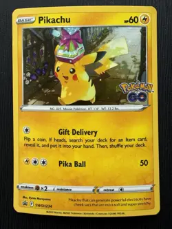 Pikachu SWSH234 SWSH: Sword & Shield Promo Cards Holo LP Pokemon TCG - Image 1