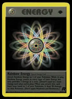 Pokemon Card - Rainbow Energy Team Rocket 80/82 Rare 1st Edition - Image 1