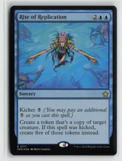 Rite of Replication 0711 Foil Foundations FDN MTG Magic - Image 1