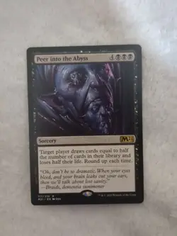 PEER INTO THE ABYSS - M21 - MTG - Magic the Gathering - Image 1