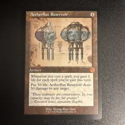 Aetherflux Reservoir (Schematic) The Brothers War Retro Frame Artifacts Regular - Image 1