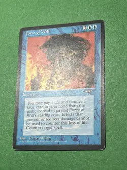 **Force of Will** ~Alliances~ Magic the Gathering, Heavy Play (HP) - Image 3