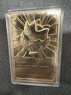 1999 Pokemon Togepi 23K Gold-Plated Trading Card w/ Certificate - BK Promo - Image 3