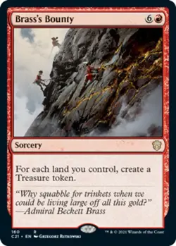 x1 Brass's Bounty R MTG Commander 2021 M/NM, English - Image 1