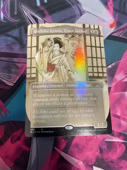MTG - MICHIKO KONDA TRUTH SEEKER - SECRET LAIR - PROMO - NM - RARE - Image 1