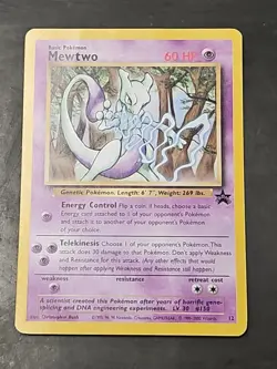 Pokemon Mewtwo: Black Star PROMO WoTC #12 2000 Vintage Pokemon 👀@CONDITION - Image 1