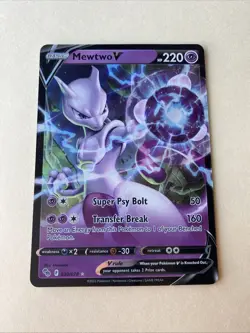 Mewtwo V 030/078 Holo PGO Pokemon GO Ultra Rare - NM - Image 1