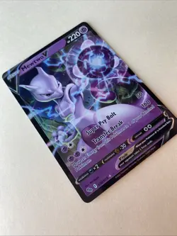 Mewtwo V 030/078 Holo PGO Pokemon GO Ultra Rare - NM - Image 3