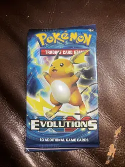 Pokemon TCG XY Evolutions Booster Pack - Factory Sealed - Raichu Artwork 2016 - Image 1