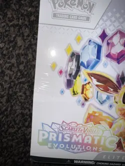 Pokemon TCG Prismatic Evolutions Elite Trainer Box ETB DAMAGED - FACTORY SEALED - Image 2