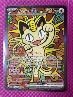 Pokemon Meowth EX 121/088 Pokemon TCG Perfect Order Mint Pack Fresh - Image 1