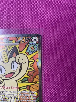 Pokemon Meowth EX 121/088 Pokemon TCG Perfect Order Mint Pack Fresh - Image 3
