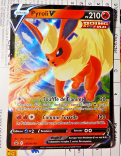 Pokemon Francais Card Holo Carte Pyroli V SWSH149 PROMO FR NM 2021 - Image 1