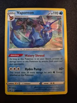 Pokemon Vaporeon SWSH072 Cosmos Holo Black Star Promo NM/M (3) - Image 1