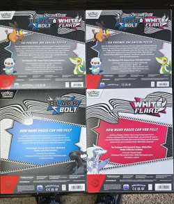 Pokemon Black Bolt & White Flare Binder + 2 Unova Poster Collections NEW /SEALED - Image 2