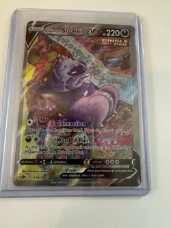 2021 Pokemon SWSH Chilling Reign Galarian Slowking V #179/198 - Image 1