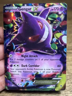 Gengar EX #34/119 XY Phantom Forces Pokemon Card TCG HP - Image 3