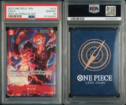 PSA 10 Sanji R Alternate Art OP01-013 Romance Dawn 2022 ONE PIECE Card Japanese - Image 3