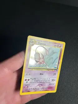 Pokemon TCG Espeon 1/75 Neo Discovery Holo LP - Image 4